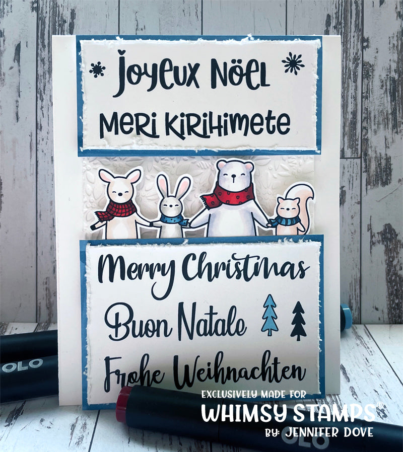 Merry Christmas Around the World Clear Stamps