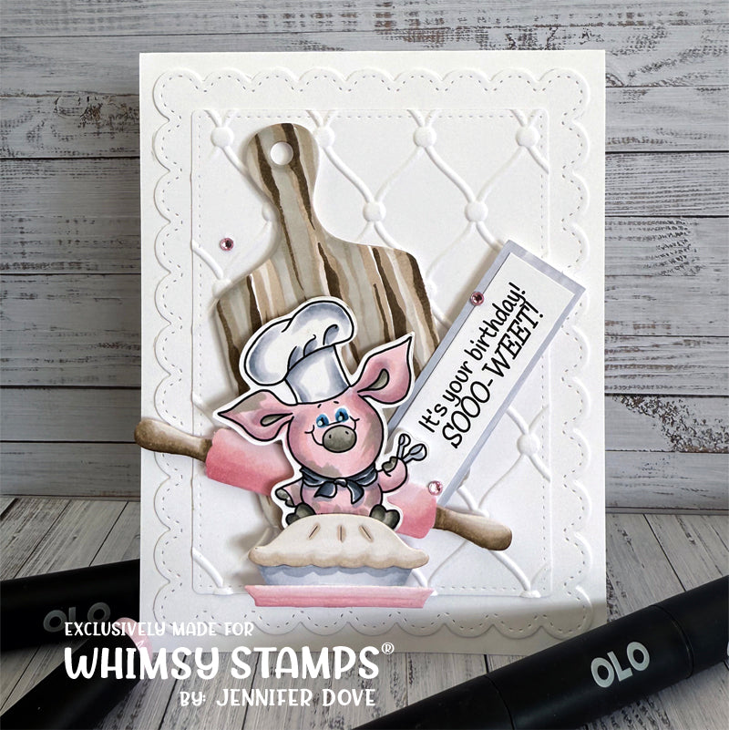 Piggies Crushed It Clear Stamps - Whimsy Stamps