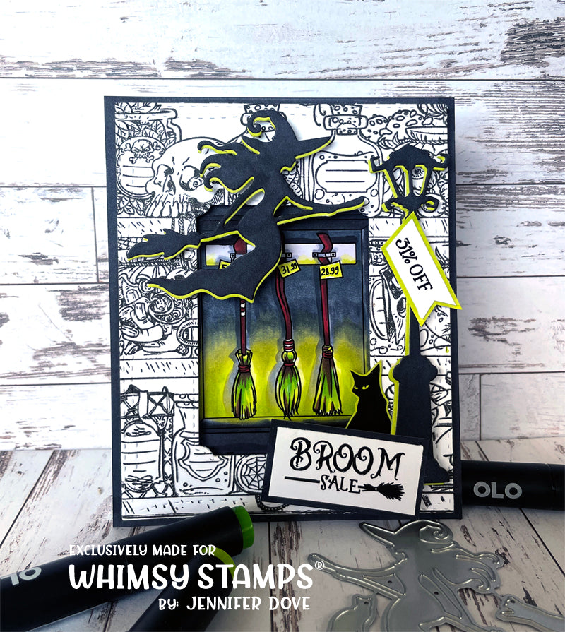 Potions Cupboard Rubber Cling Stamp