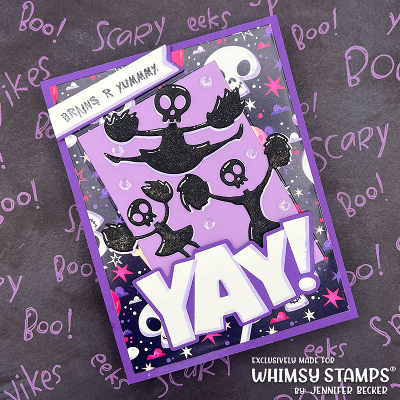 *NEW Cheerleaders Die Set - Whimsy Stamps