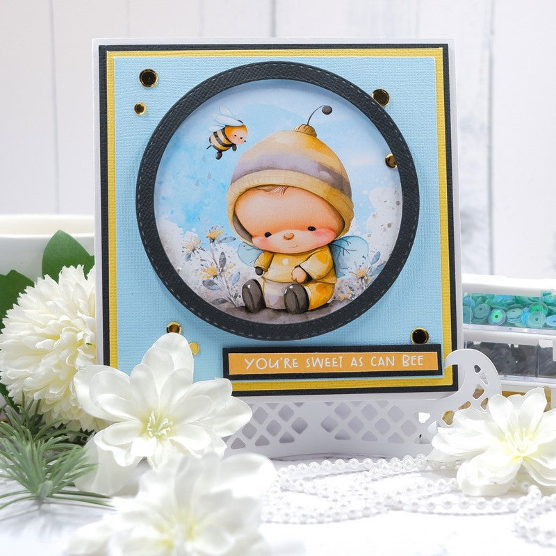 **NEW Quick Card Fronts - Bee Cute - Whimsy Stamps