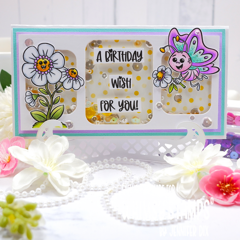 **NEW Butterfly Wishes Clear Stamps - Whimsy Stamps