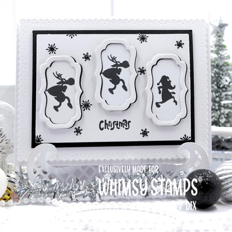 **NEW Handmade Christmas Clear Stamps - Whimsy Stamps