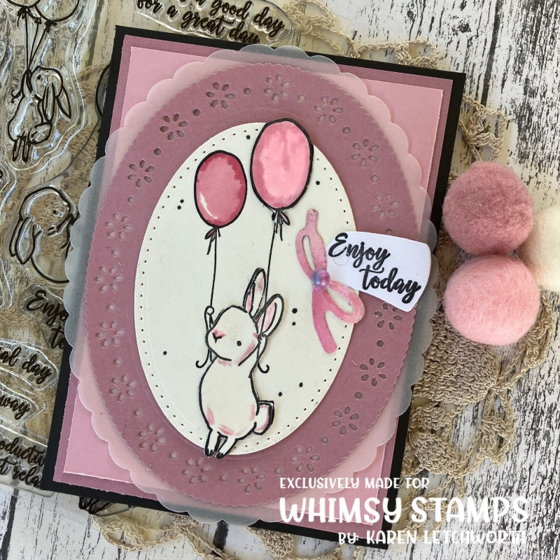 Bunny Balloons Clear Stamps