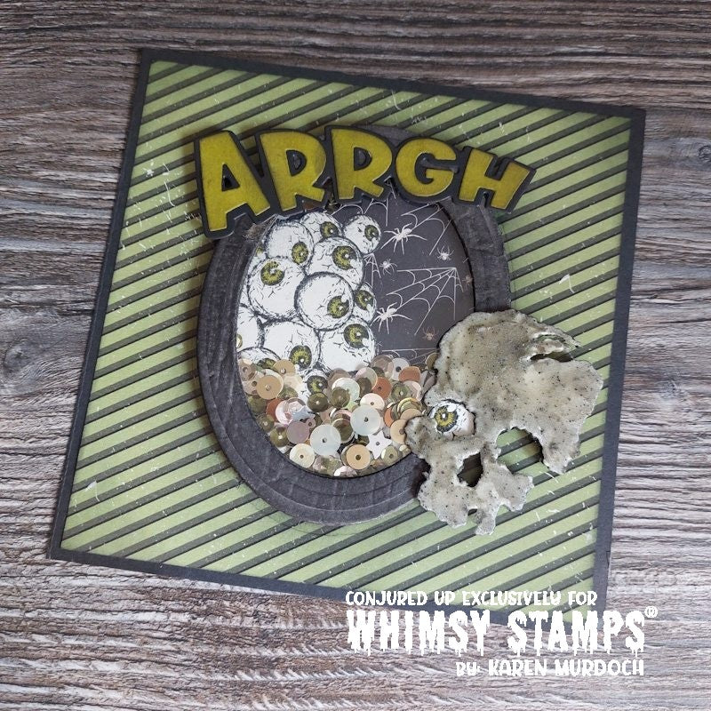 Arrgh Word and Shadow Die Set - Whimsy Stamps