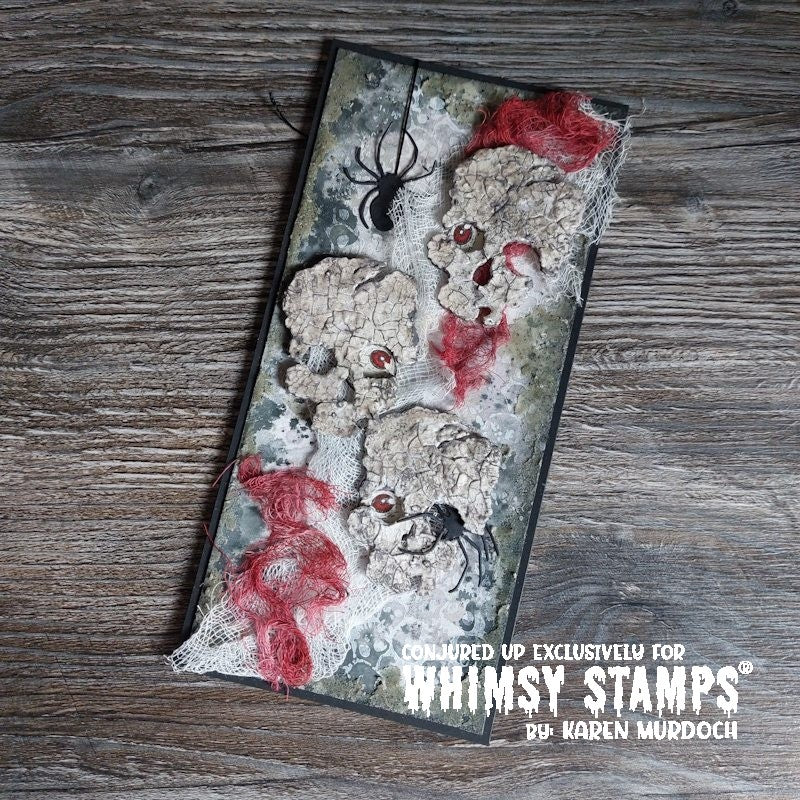 Jeepers Creepers Rubber Cling Stamp - Whimsy Stamps