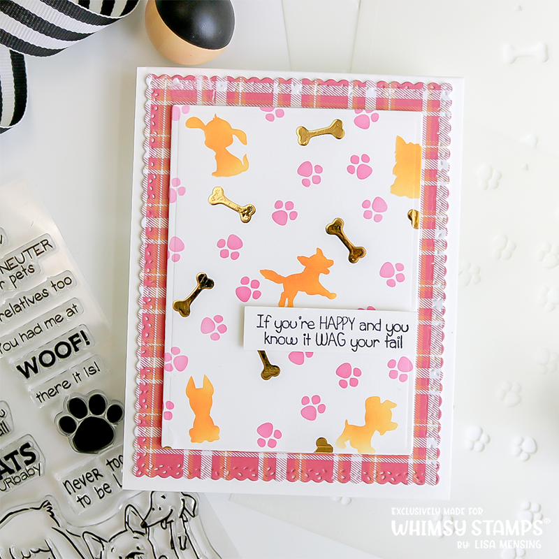 *NEW 6x6 Paper Pack - Pink Plaids - Whimsy Stamps