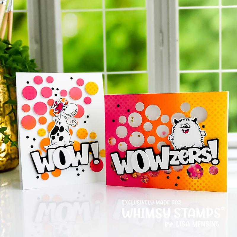 **NEW Wowzers Word and Shadow Die Set - Whimsy Stamps