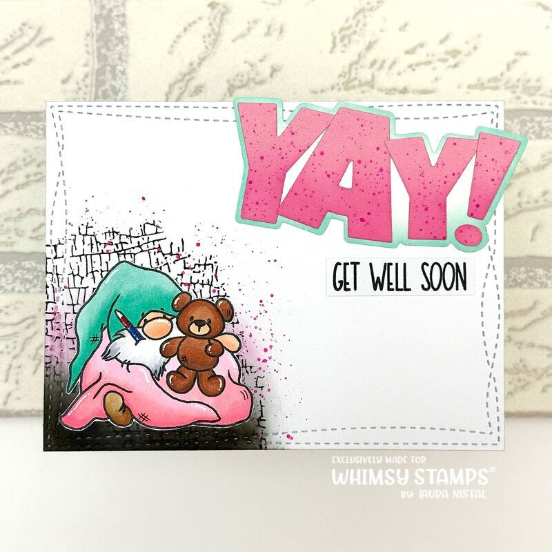 Gnome Get Well Clear Stamps