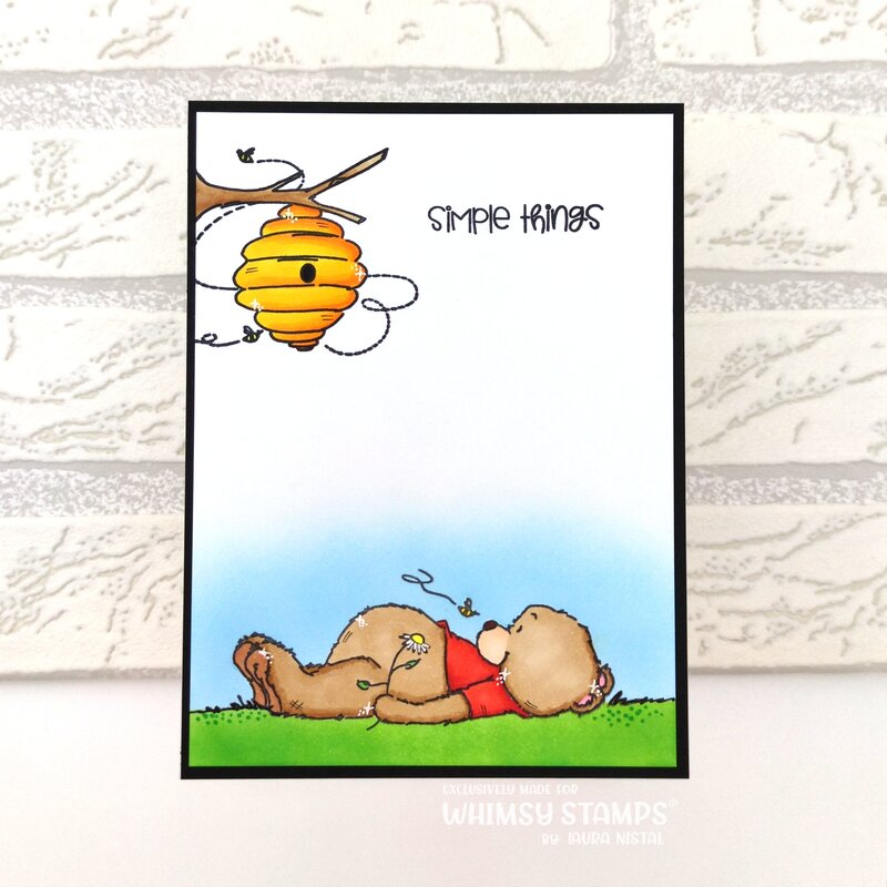 Hello Bear Clear Stamps - Whimsy Stamps