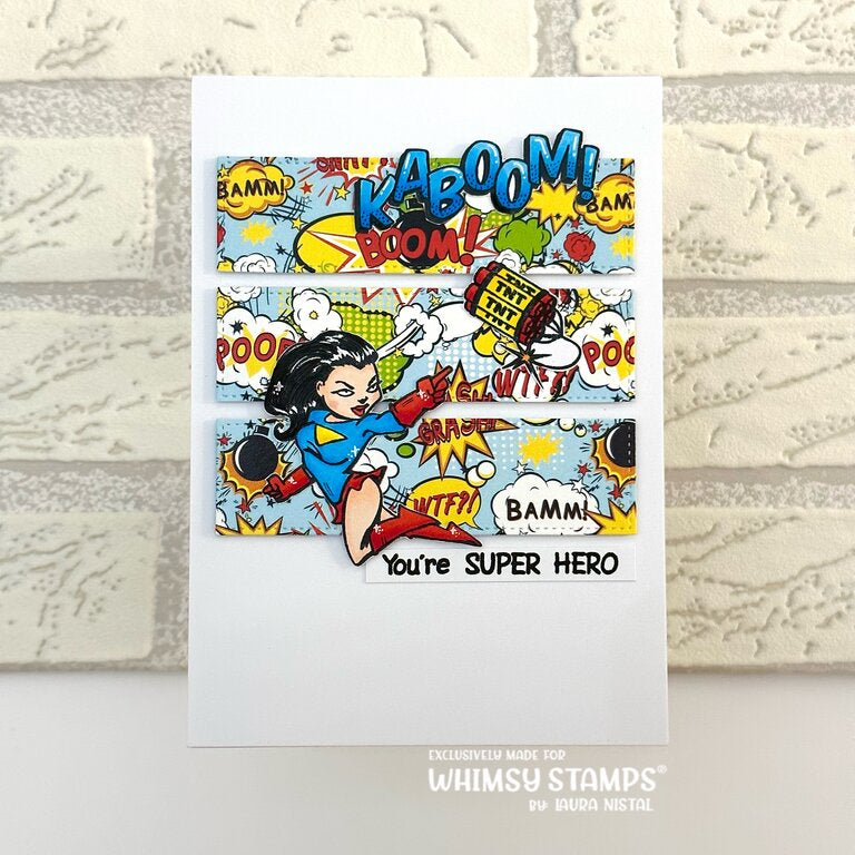 6x6 Paper Pack - Comics - Whimsy Stamps