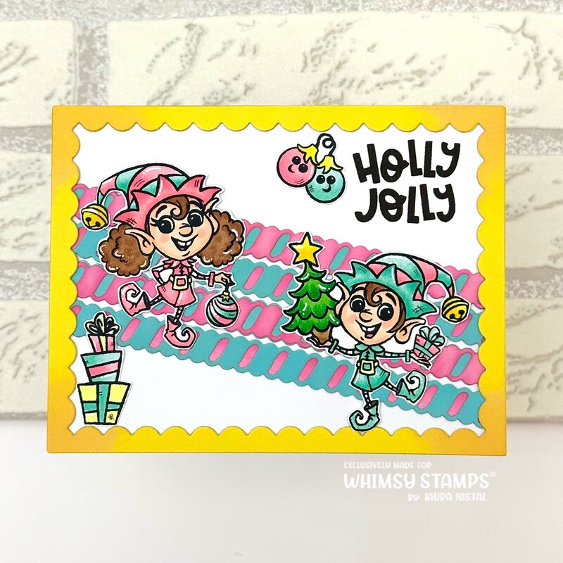 Slimline Twisty Frame Die Set - Whimsy Stamps