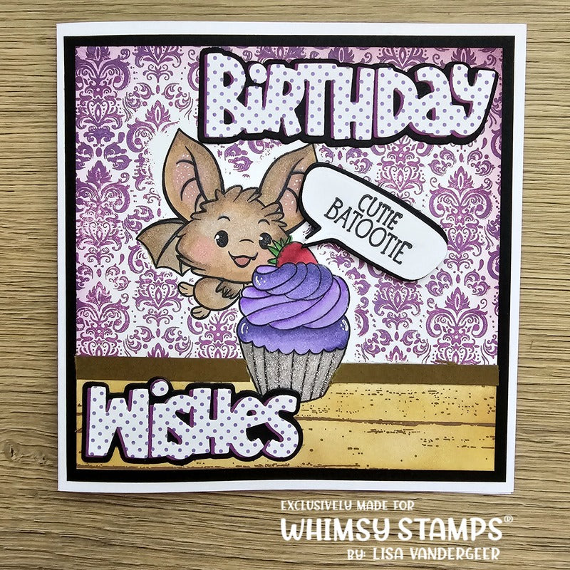 Vintage Wallpaper Rubber Cling Stamp