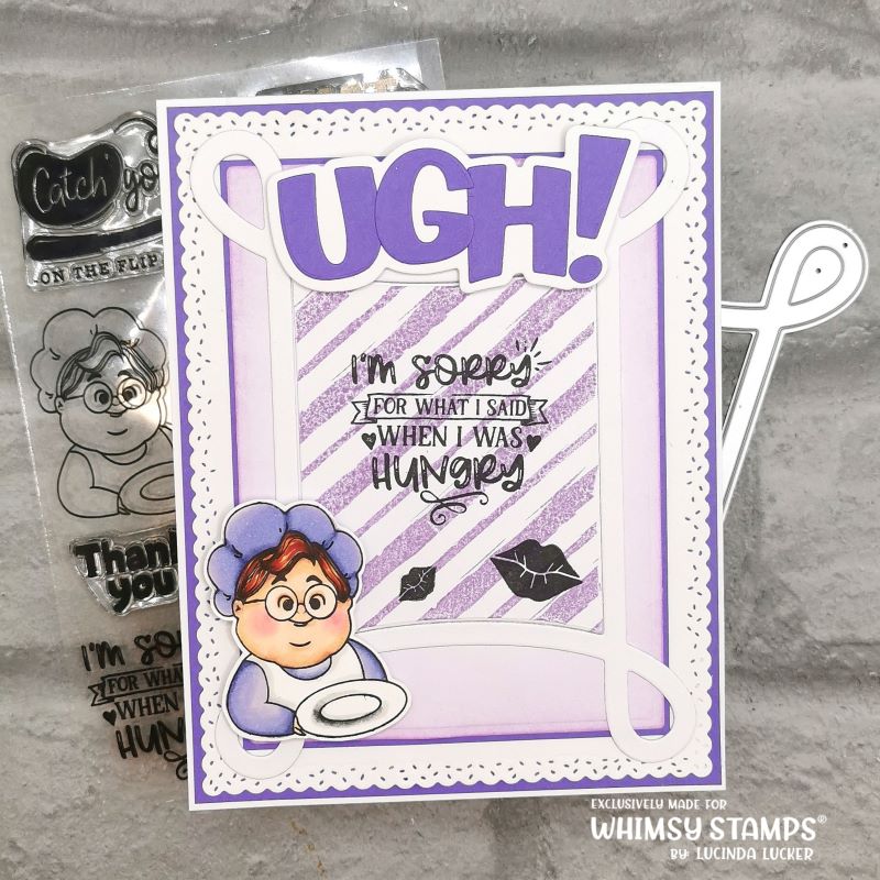 **NEW What's For Dinner Clear Stamps - Whimsy Stamps