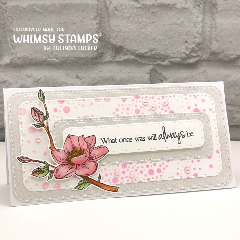 Mini Slim Rounded Stitched Die Set - Whimsy Stamps