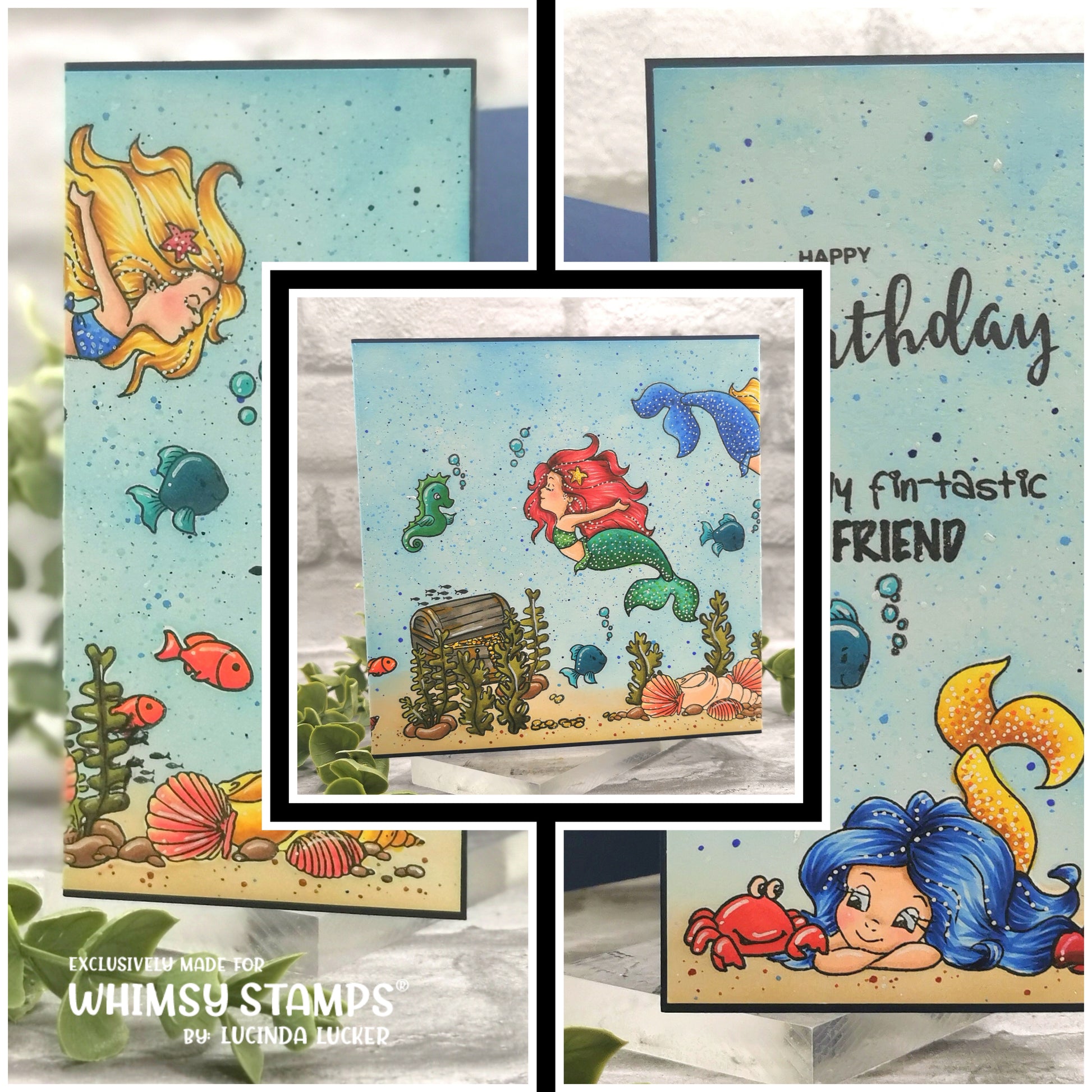 Mermaid Moments Clear Stamps - Whimsy Stamps