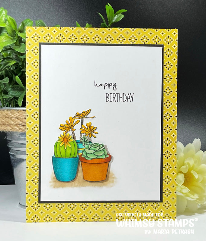 Sweet Succulents Clear Stamps - Whimsy Stamps