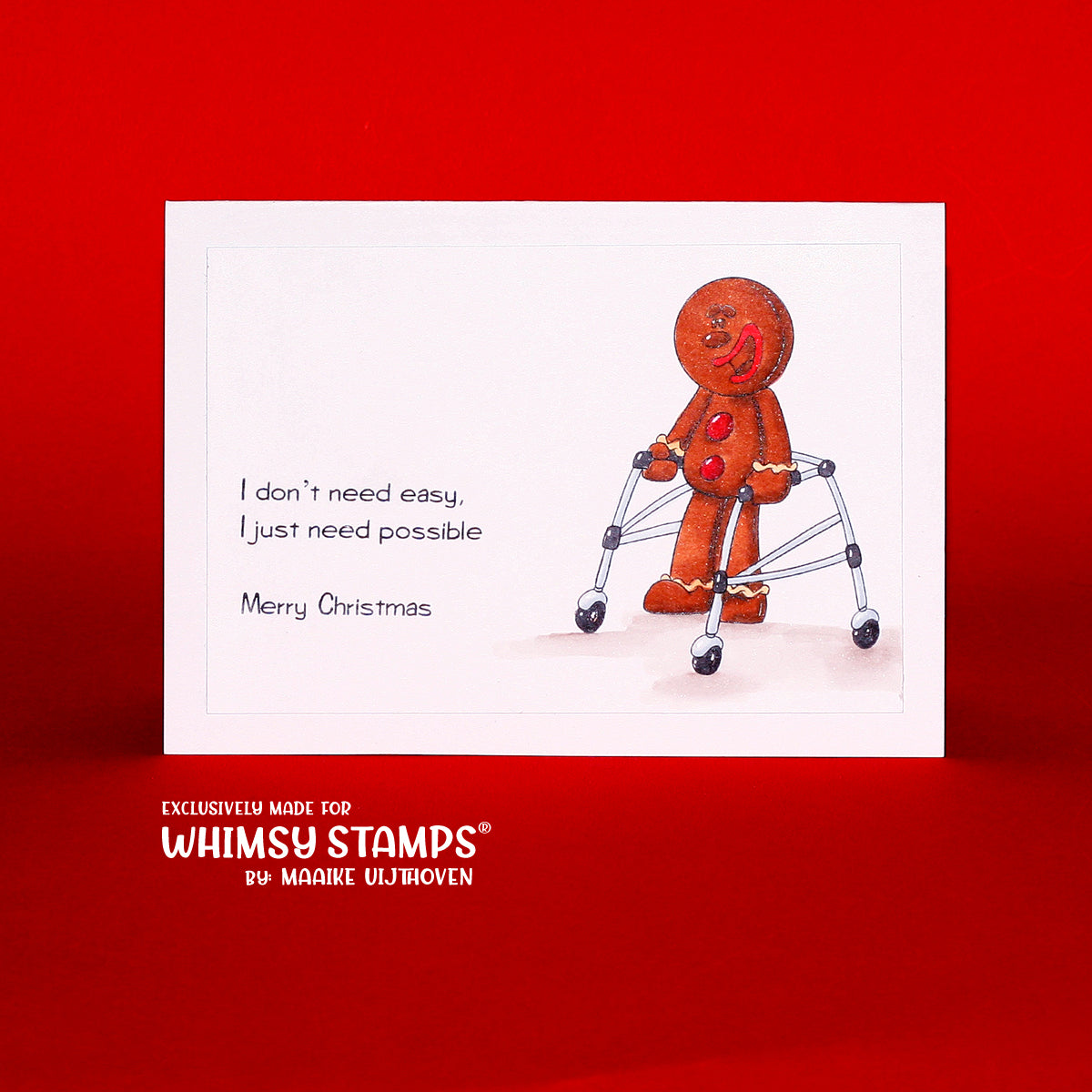 Christmas Gingerbread - Digital Stamp Set - Whimsy Stamps