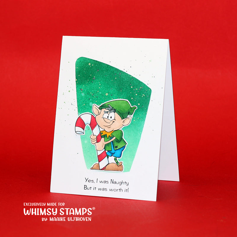 Naughty Elf - Digital Stamp