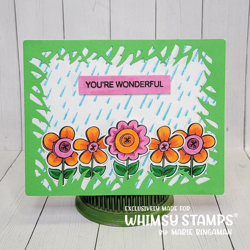 It's Raining - 6x9 Stencil - Whimsy Stamps