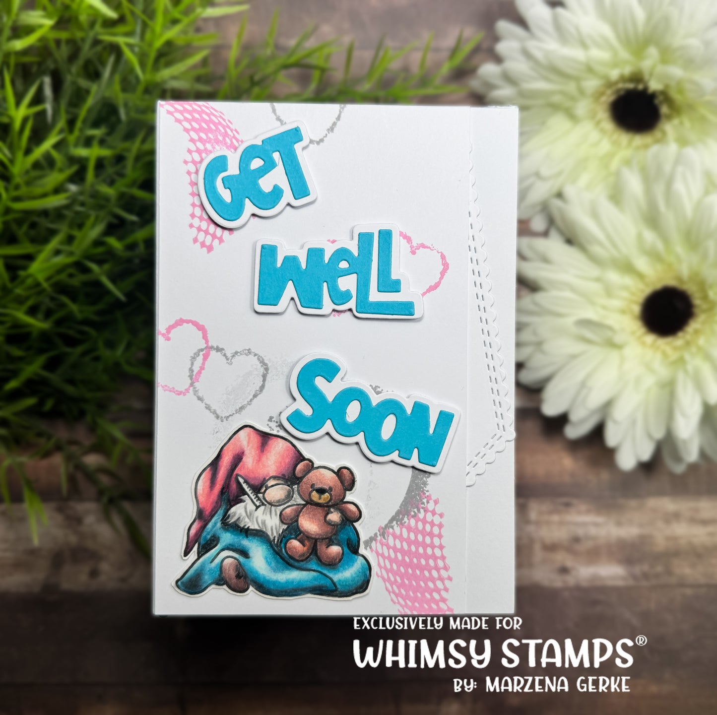 Get Well Soon Word and Shadow Die Set