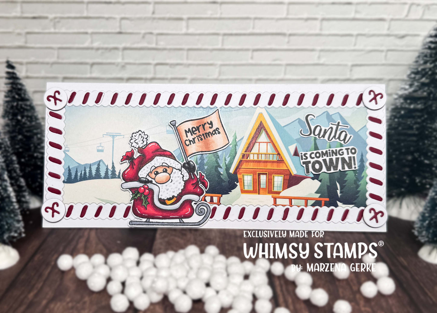 **NEW Santa Comes to Town Clear Stamps