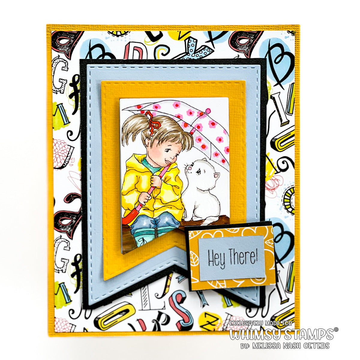 Valerie's Spring Rain - Digital Stamp - Whimsy Stamps