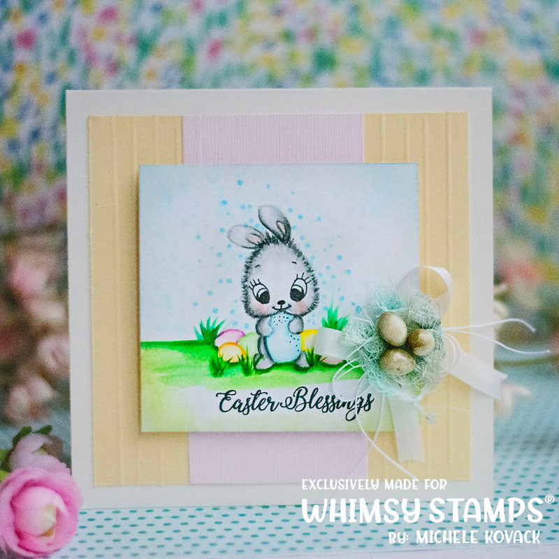 **NEW Easter Bunnies Clear Stamps - Whimsy Stamps