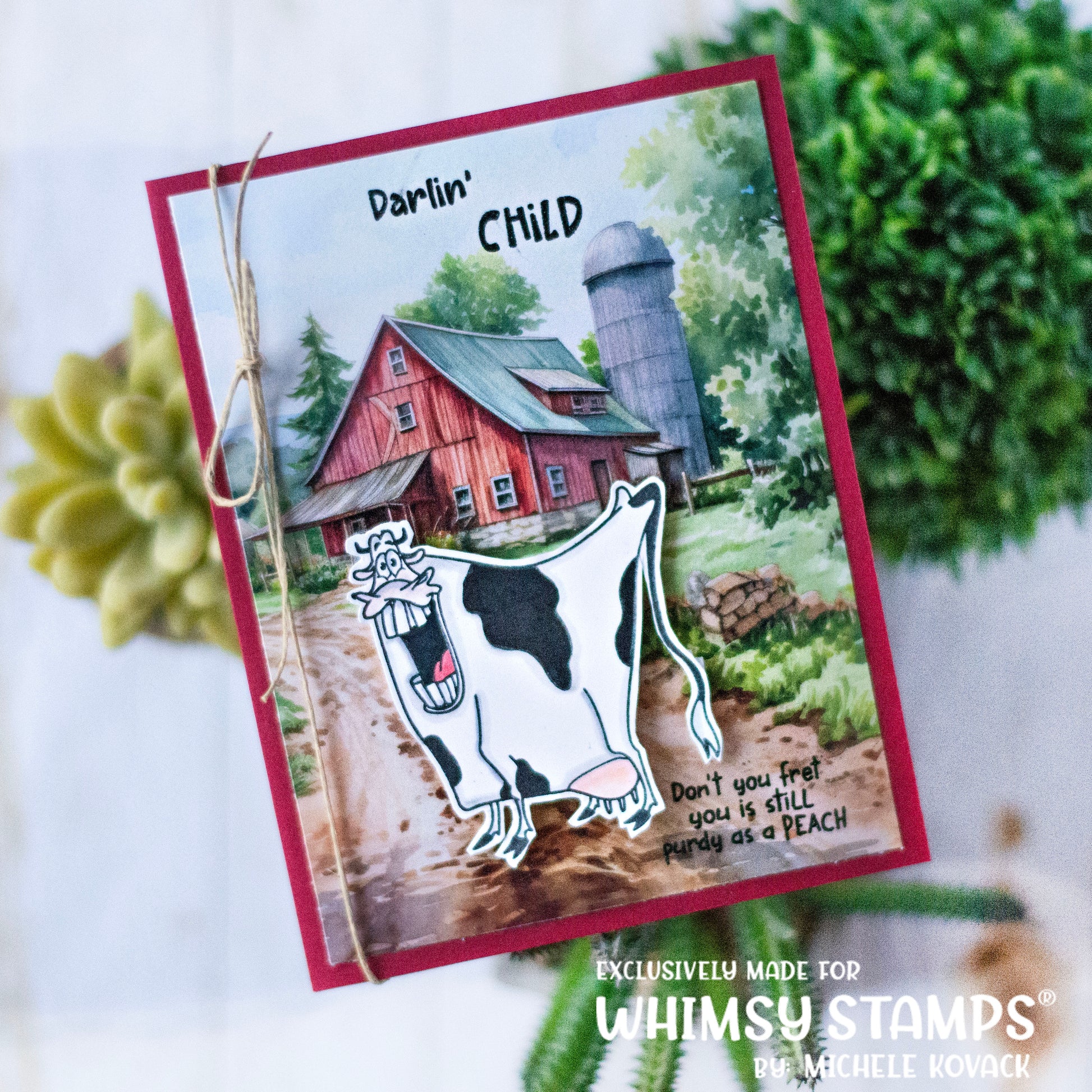 **NEW 6x6 Paper Pack - Country Farm - Whimsy Stamps