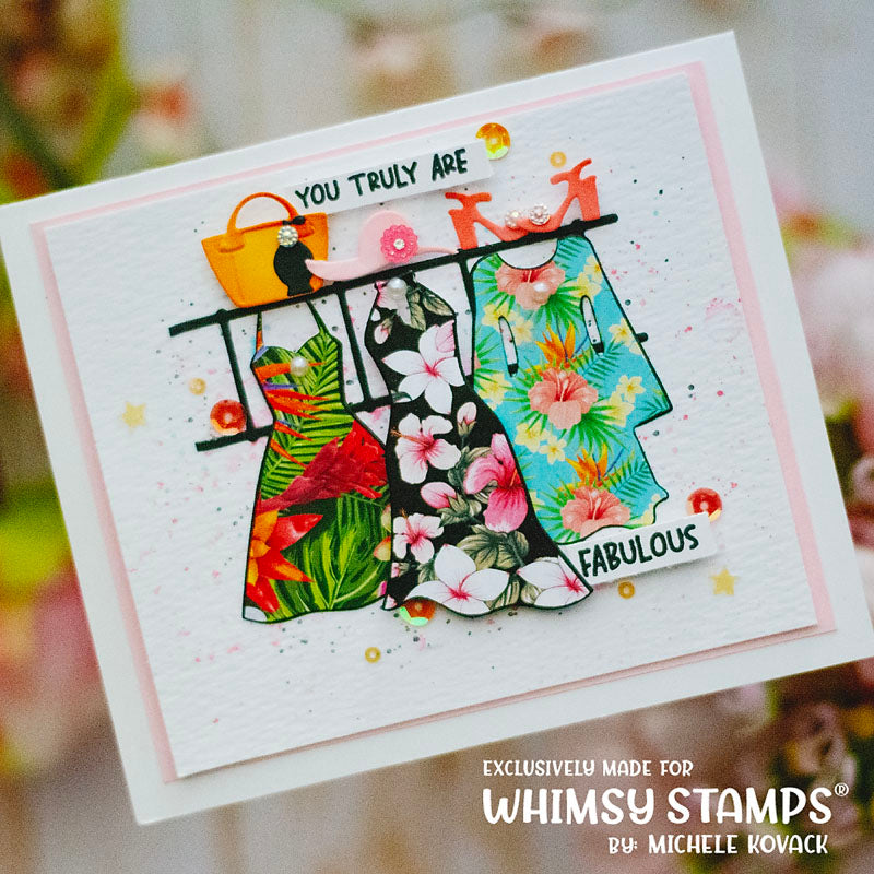 **NEW Fashion Dresses Die Set - Whimsy Stamps