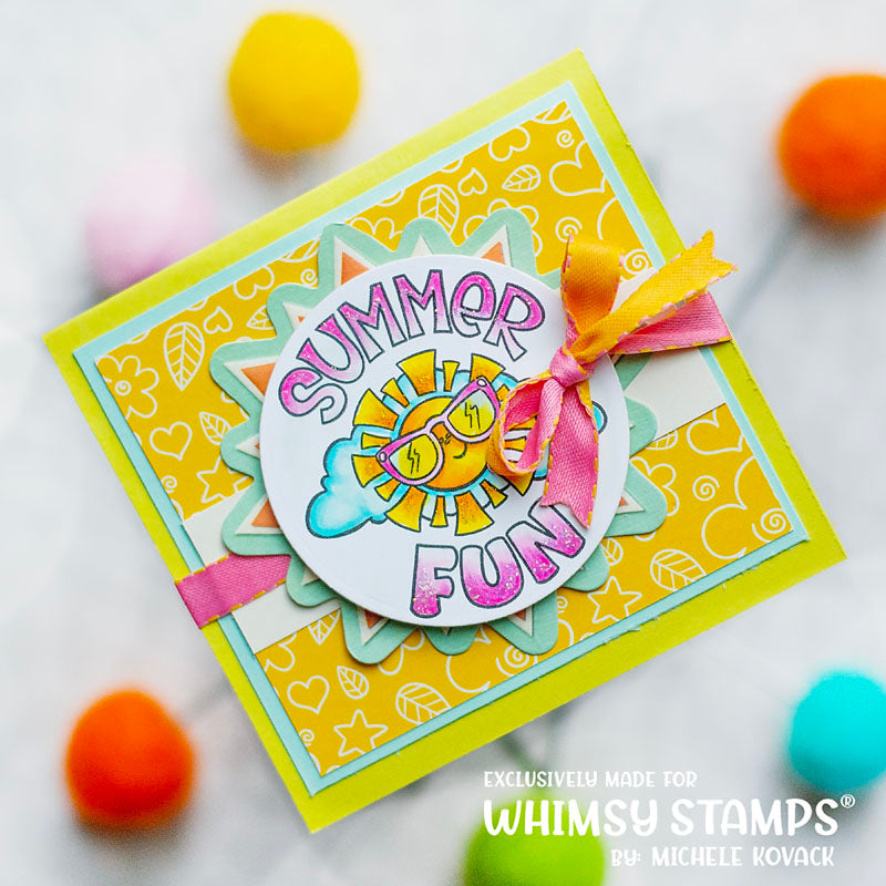 **NEW Sweet Summer Fun Clear Stamps - Whimsy Stamps