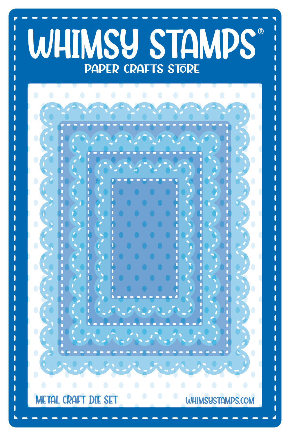 **NEW Mix and Match Scallop Rectangles Die Set - Whimsy Stamps