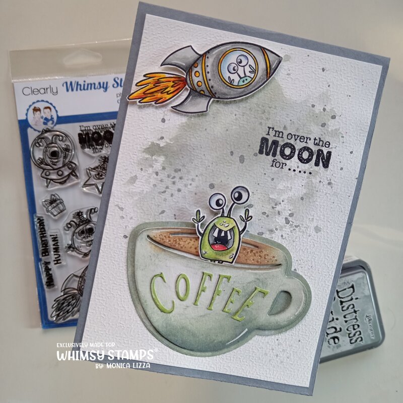 Over the Moon Clear Stamps - Whimsy Stamps