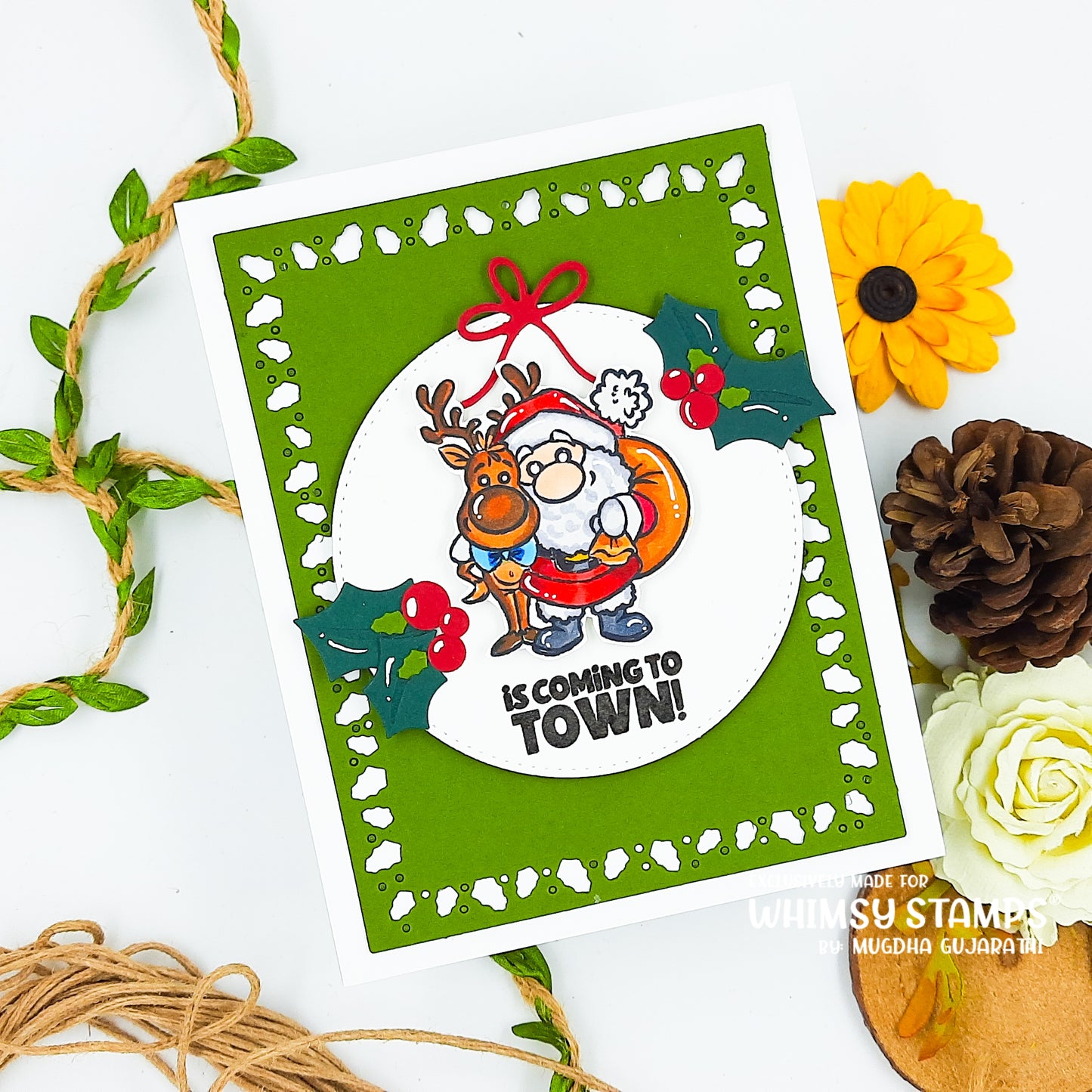 **NEW Santa Comes to Town Clear Stamps