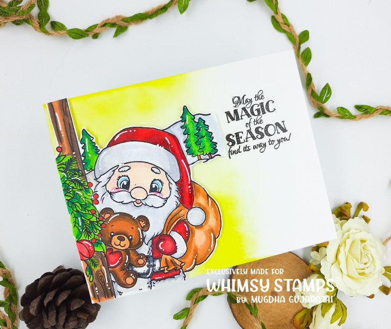 Santa at the Door Clear Stamps