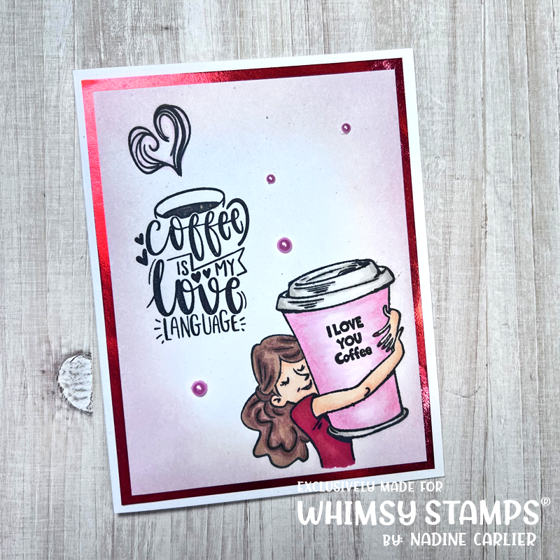 **NEW Coffee Understands Clear Stamps - Whimsy Stamps