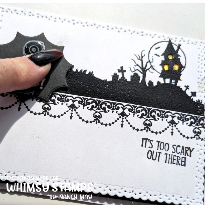 *NEW Exquisite Lace Rubber Cling Stamp - Whimsy Stamps