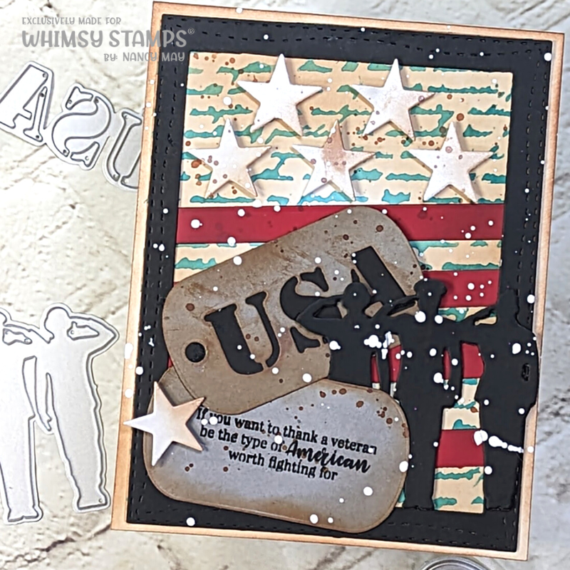 Military Die Set - Whimsy Stamps