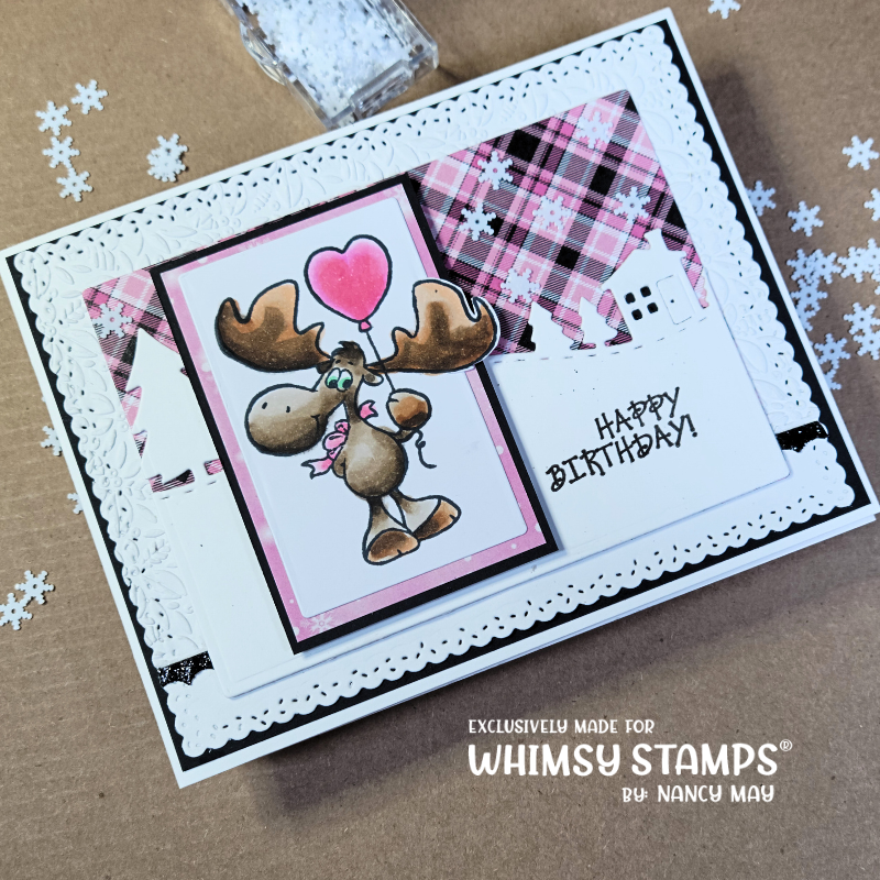 *NEW Moose't Wonderful Clear Stamps - Whimsy Stamps