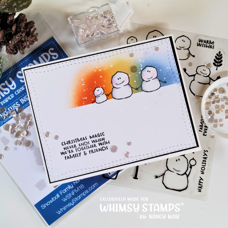 Snowball Family Clear Stamps - Whimsy Stamps