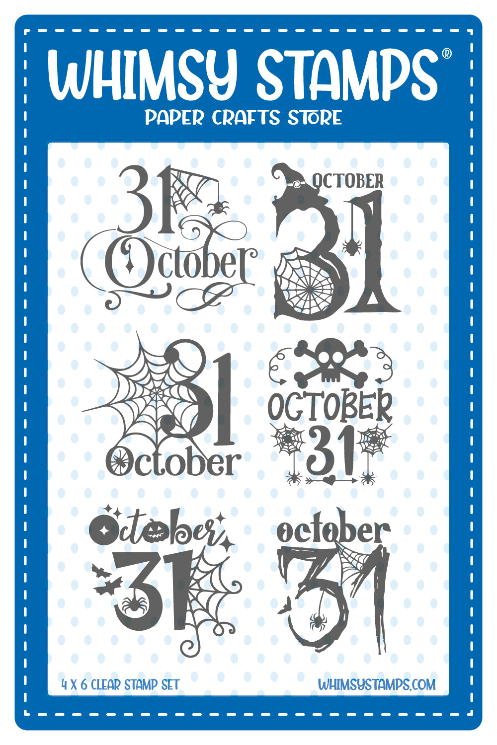 **NEW October 31st Clear Stamps - Whimsy Stamps