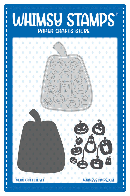 **NEW Pumpkin and Mini Jacks Die Set - Whimsy Stamps