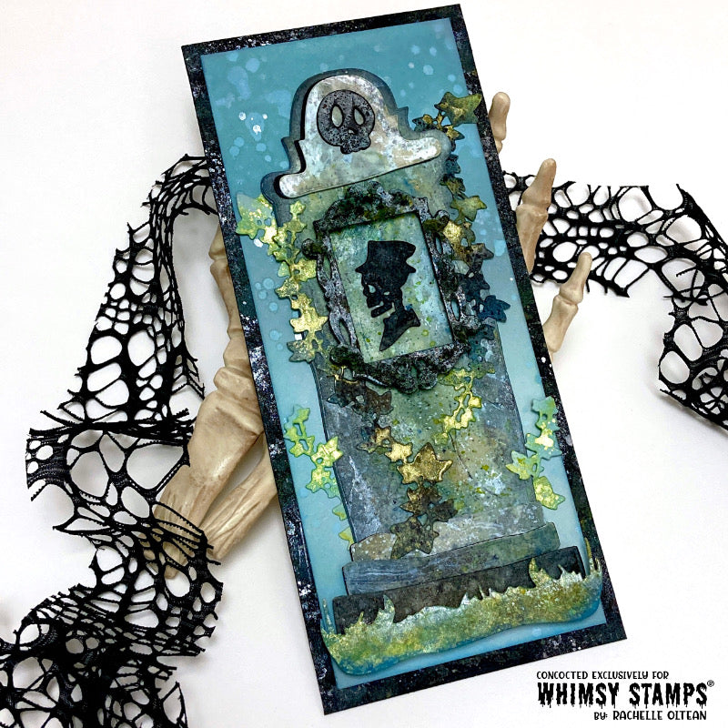 Slimline Decrepit Grave Die Set - Whimsy Stamps