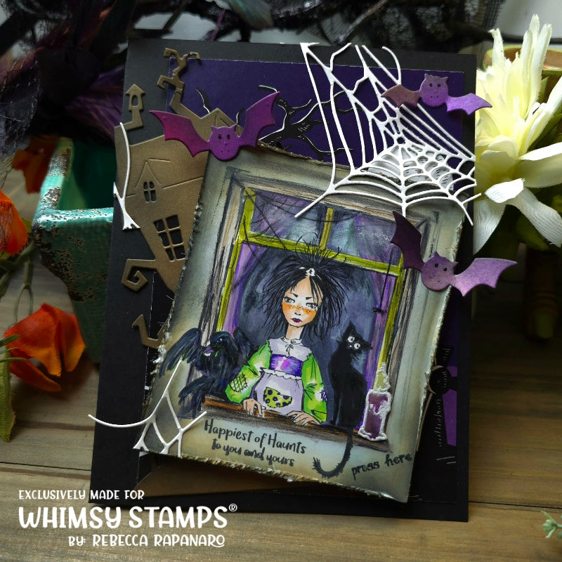 Happiest of Haunts Rubber Cling Stamp