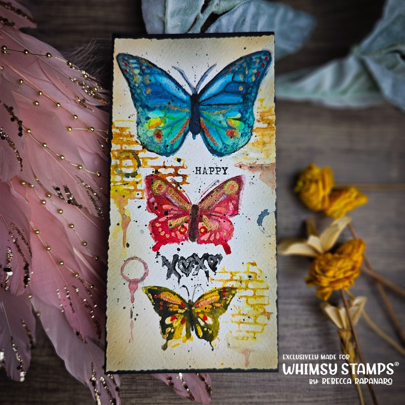 Mixed Media Bits Clear Stamps - Whimsy Stamps