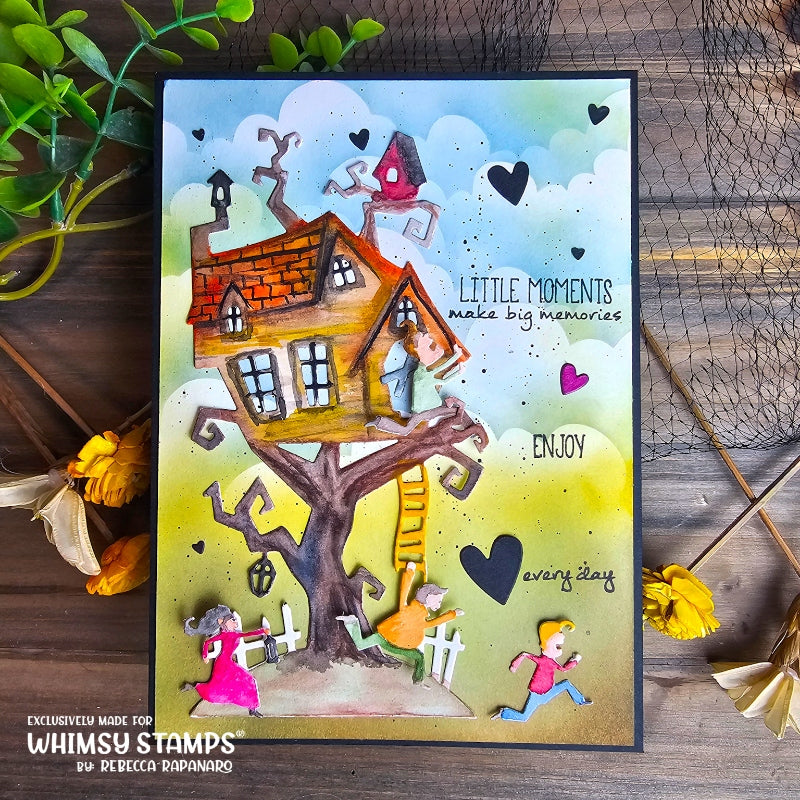 Mini Slim Tree House Die Set - Whimsy Stamps