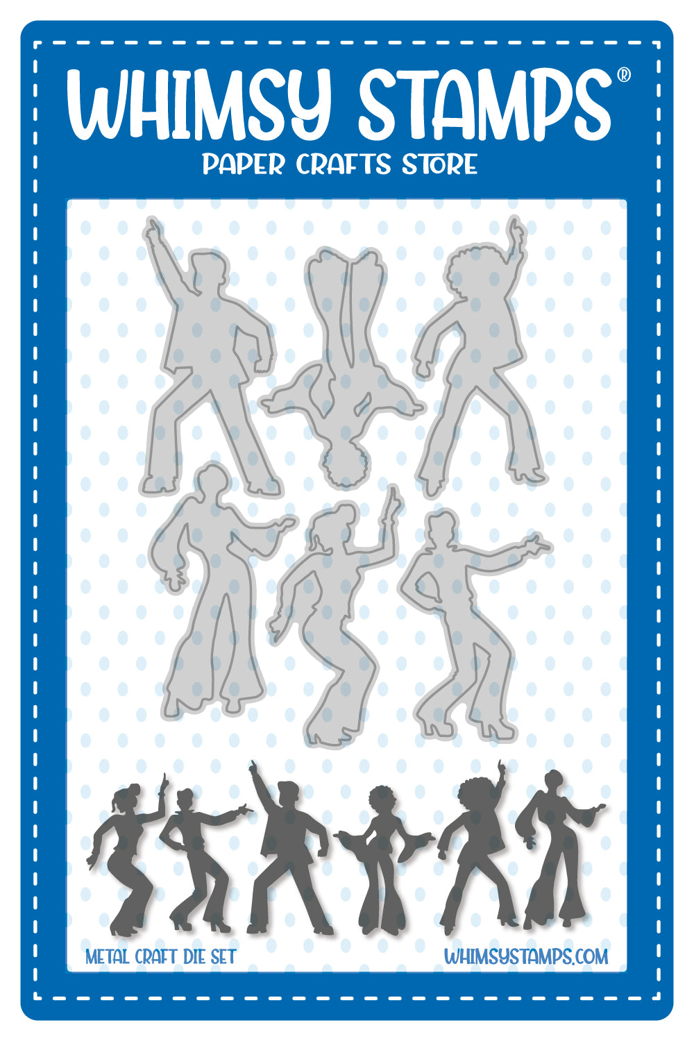 **NEW Retro Dancers Die Set - Whimsy Stamps