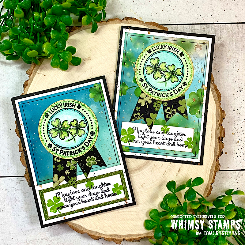 St. Patrick's Day Gold Clear Stamps - Whimsy Stamps