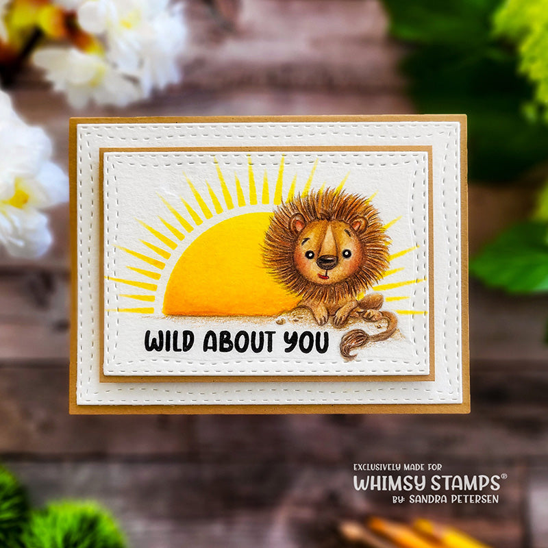 Safari Animals Clear Stamps - Whimsy Stamps