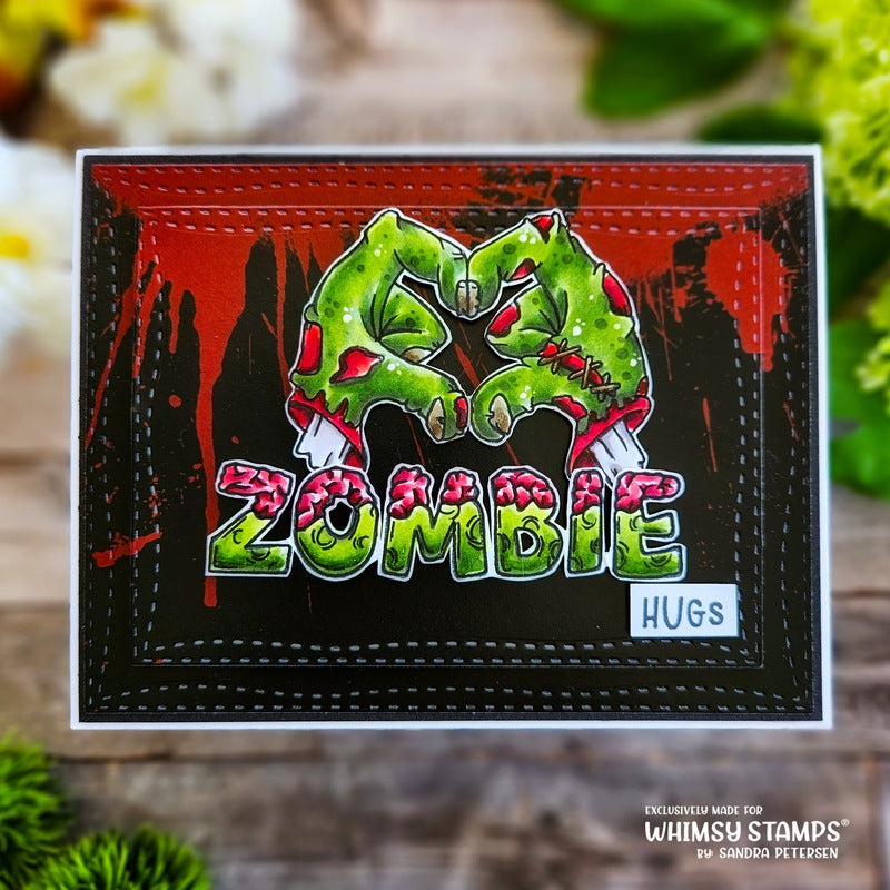 Zombie-Licious Clear Stamps - Whimsy Stamps